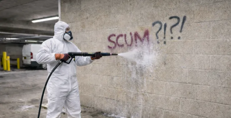 A Graffiti Removal Cleaning