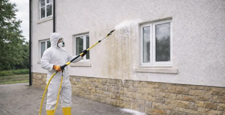 A Render and cladding cleaning service